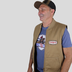 WORKER GILET CAMEL