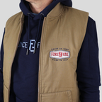 WORKER GILET CAMEL