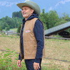 WORKER GILET CAMEL